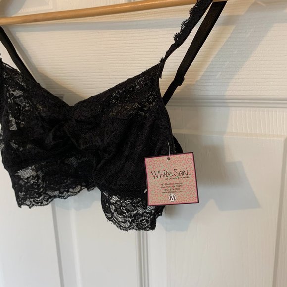 White Saki Lace Bralette size Medium - Picture 7 of 7